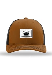 Uscape Minneapolis City Woven Label Rope 112 Trucker Adjustable Hat - Brown