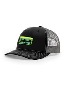 Uscape Michigan Retro Patch 112 Trucker Adjustable Hat - Charcoal