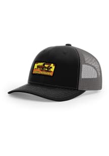 Uscape Oklahoma Retro Patch 112 Trucker Adjustable Hat - Charcoal