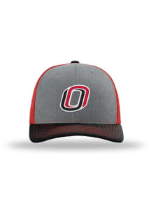 uscape UNO Mavericks 112-HeatherGrey/Red/Black Adjustable Hat - Grey