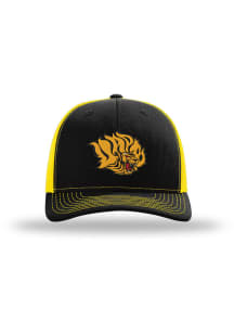 uscape Arkansas Pine Bluff Golden Lions 112-Black/Yellow Adjustable Hat - Black