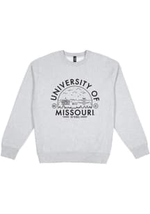 Uscape Missouri Tigers Mens Grey Premium Heavyweight Long Sleeve Crew Sweatshirt