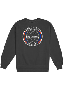Uscape Boise State Broncos Mens Black Fleece Long Sleeve Crew Sweatshirt