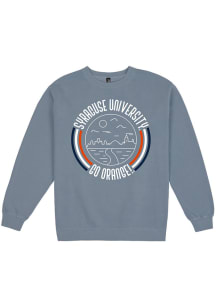 Uscape Syracuse Orange Mens Blue Fleece Long Sleeve Crew Sweatshirt