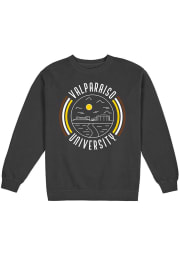 Valparaiso Crusaders Mens Black Fleece Long Sleeve Crew Sweatshirt