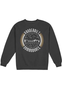 Uscape Vanderbilt Commodores Mens Black Fleece Long Sleeve Crew Sweatshirt