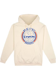 Boise State Broncos Mens White Pullover Long Sleeve Hoodie