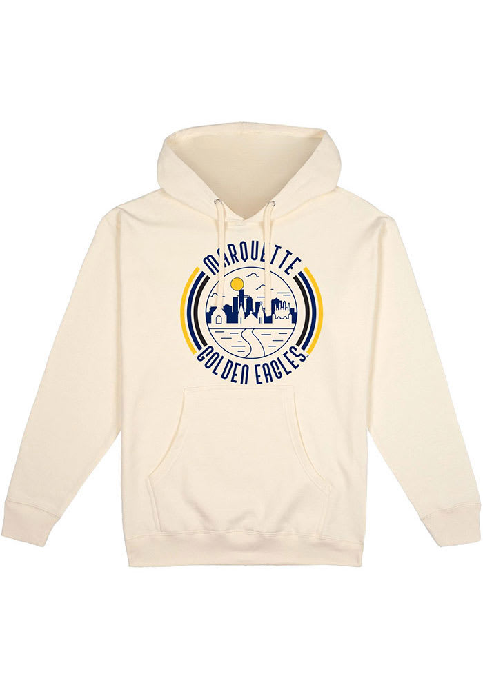 Marquette Golden Eagles Mens White Pullover Long Sleeve Hoodie