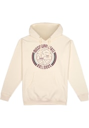Mississippi State Bulldogs Mens White Pullover Long Sleeve Hoodie