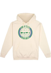 Uscape North Texas Mean Green Mens White Pullover Long Sleeve Hoodie