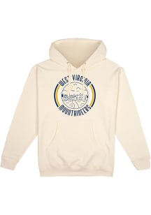 Uscape West Virginia Mountaineers Mens White Pullover Long Sleeve Hoodie