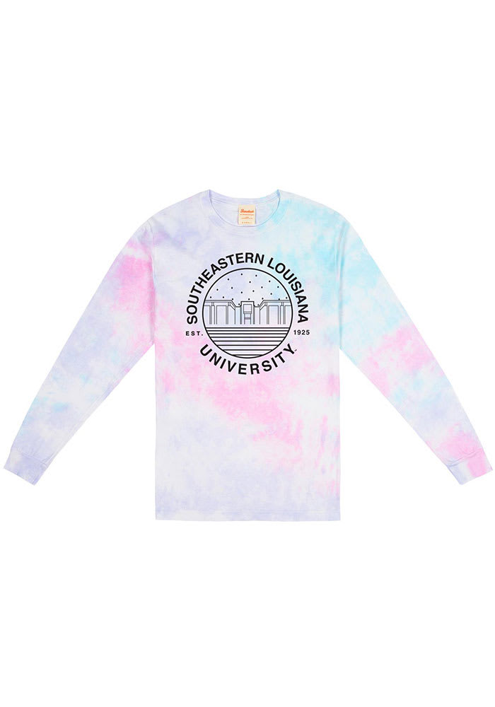 Minnesota Vikings New Era Tie-Dye Long Sleeve T-Shirt - Black