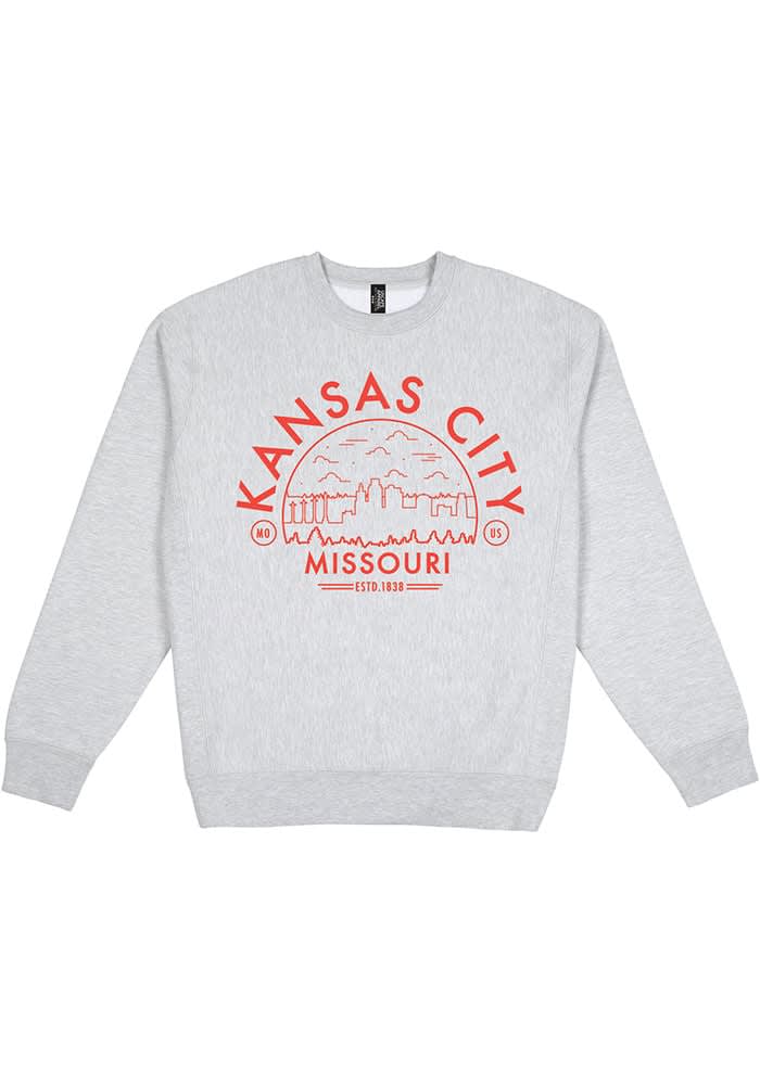 Charlie Hustle Kansas City Arrowhead Stadium Hoodie - Grey