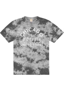 Uscape Chicago Black Tie Dyed Short Sleeve T Shirt