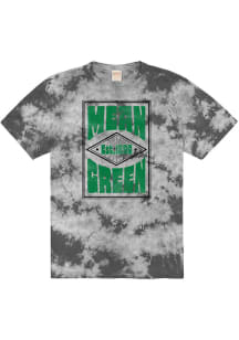 Uscape North Texas Mean Green Black Crystal Tie Dye Short Sleeve T Shirt
