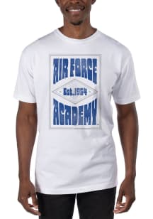 Uscape Air Force Falcons White Garment Dyed Poster Short Sleeve T Shirt