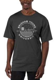 Uscape BYU Cougars Black Garment Dyed Short Sleeve T Shirt