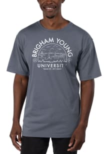 Uscape BYU Cougars Blue Garment Dyed Short Sleeve T Shirt
