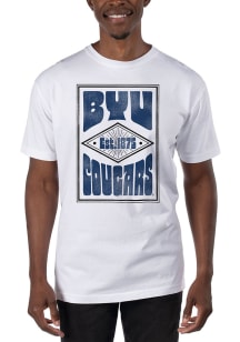 Uscape BYU Cougars White Garment Dyed Short Sleeve T Shirt