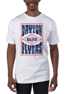Uscape Dayton Flyers White Garment Dyed Short Sleeve T Shirt