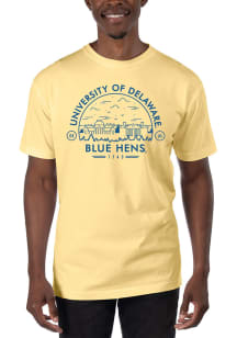 Uscape Delaware Fightin' Blue Hens Yellow Garment Dyed Short Sleeve T Shirt