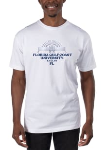 Uscape Florida Gulf Coast Eagles White Garment Dyed Short Sleeve T Shirt