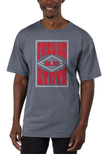 Uscape Fresno State Bulldogs Blue Garment Dyed Short Sleeve T Shirt