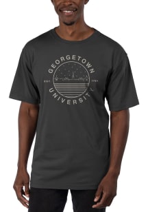 Uscape Georgetown Hoyas Black Garment Dyed Short Sleeve T Shirt