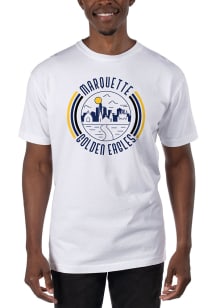 Uscape Marquette Golden Eagles White Garment Dyed Short Sleeve T Shirt