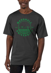 Uscape Marshall Thundering Herd Black Garment Dyed Short Sleeve T Shirt