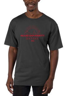 Uscape Miami RedHawks Black Garment Dyed Short Sleeve T Shirt