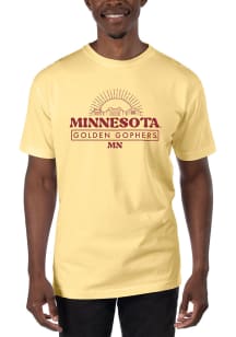 Uscape Minnesota Golden Gophers Yellow Garment Dyed Short Sleeve T Shirt