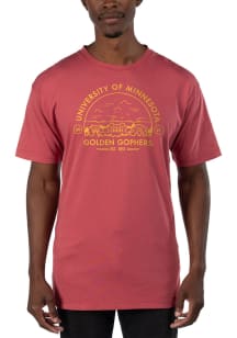 Minnesota Golden Gophers Red Uscape Garment Dyed Short Sleeve T Shirt