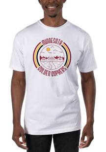 Minnesota Golden Gophers White Uscape Garment Dyed Short Sleeve T Shirt