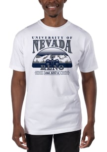 Uscape Nevada Wolf Pack White Garment Dyed Short Sleeve T Shirt