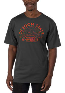 Uscape Oregon State Beavers Black Garment Dyed Short Sleeve T Shirt