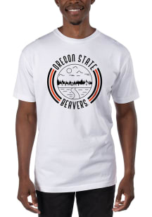 Uscape Oregon State Beavers White Garment Dyed Short Sleeve T Shirt