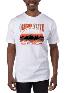 Uscape Oregon State Beavers White Garment Dyed Short Sleeve T Shirt