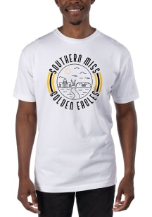 Uscape Southern Mississippi Golden Eagles White Garment Dyed Short Sleeve T Shirt
