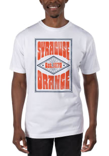 Uscape Syracuse Orange White Garment Dyed Short Sleeve T Shirt
