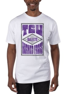 Uscape TCU Horned Frogs White Garment Dyed Short Sleeve T Shirt