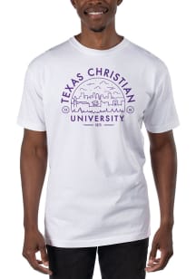 Uscape TCU Horned Frogs White Garment Dyed Short Sleeve T Shirt