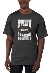 Uscape Texas State Bobcats Black Garment Dyed Short Sleeve T Shirt