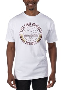 Uscape Texas State Bobcats White Garment Dyed Short Sleeve T Shirt