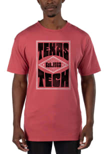 Uscape Texas Tech Red Raiders Red Garment Dyed Short Sleeve T Shirt