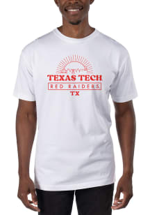 Uscape Texas Tech Red Raiders White Garment Dyed Short Sleeve T Shirt