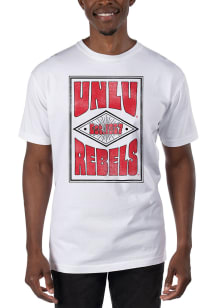 Uscape UNLV Runnin Rebels White Garment Dyed Short Sleeve T Shirt