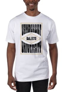 Uscape Vanderbilt Commodores White Garment Dyed Short Sleeve T Shirt