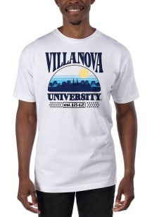 Uscape Villanova Wildcats White Garment Dyed Short Sleeve T Shirt