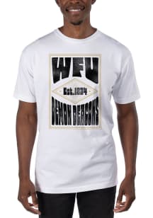 Uscape Wake Forest Demon Deacons White Garment Dyed Short Sleeve T Shirt